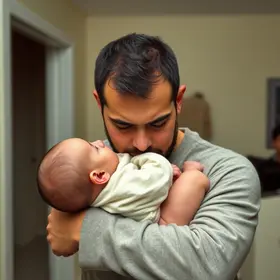 homem foge com filha de um mês