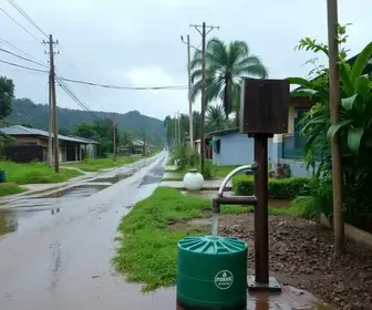 interrupção no abastecimento de água